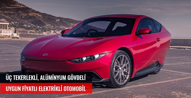 ÜÇ TEKERLEKLİ ALÜMİNYUM GÖVDELİ, UYGUN FİYATLI ELEKTRİKLİ OTOMOBİL