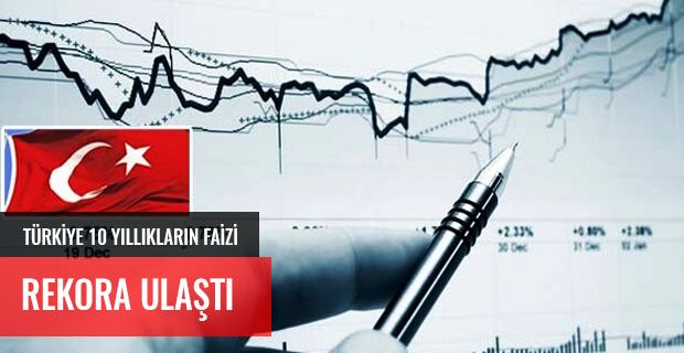 TÜRKİYE 10 YILLIKLARININ FAİZİ REKORA ULAŞTI