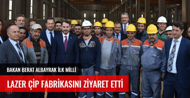 BAKAN BERAT ALBAYRAK BURSA'DA KİLOGRAM DEĞERİ 2 MİLYON DOLARLIK ÇİP TESİSİNİ ZİYARET ETTİ