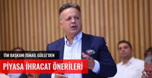 TİM BAŞKANI GÜLLE'DEN PİYASA İHRACAT ÖNERİLERİ